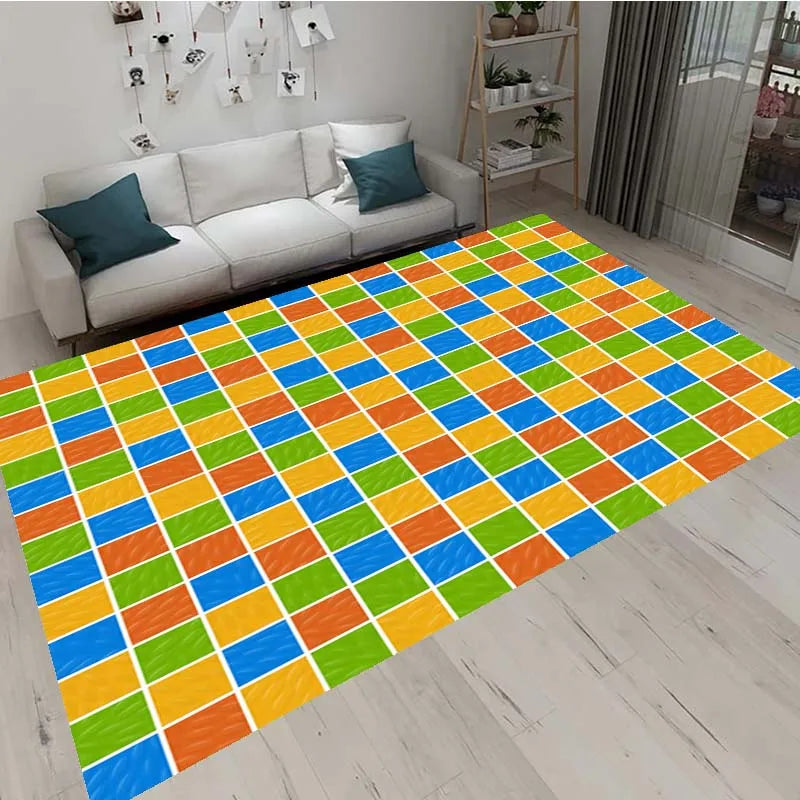 3D Geometric Block Area Rug Carpet 3D Geometric Block Area Rug Carpet - Furvenzy