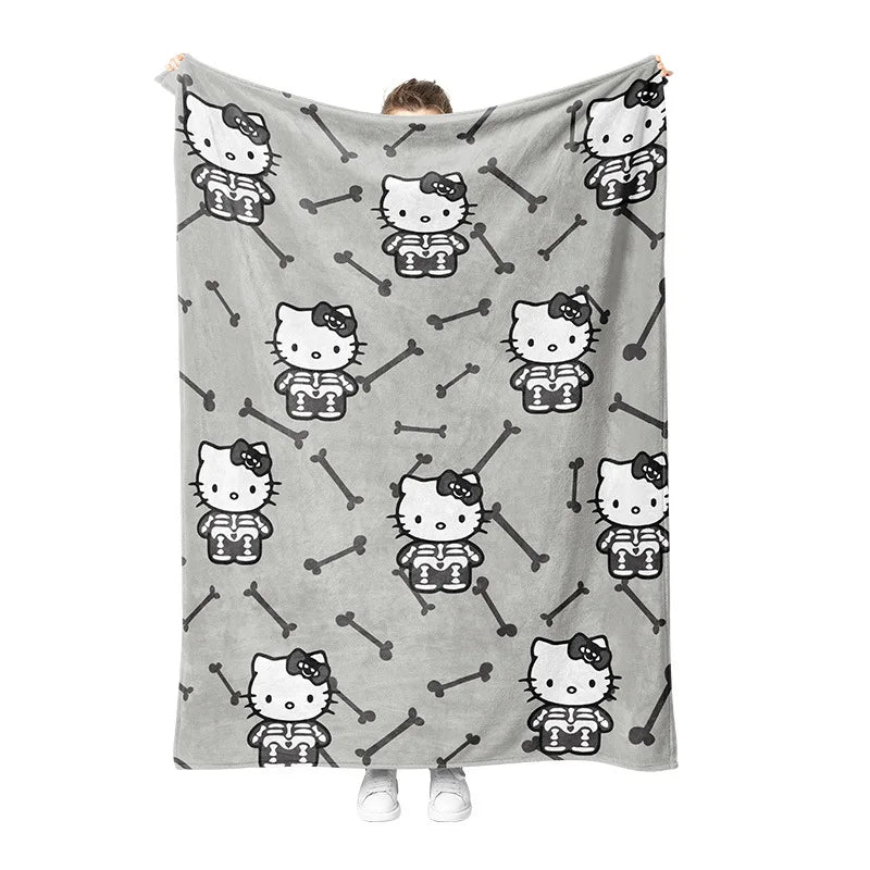 Hello Kitty Halloween Blanket Hello Kitty Halloween Blanket Furvenzy 002 70x100cm