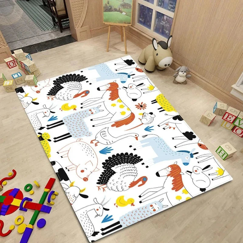 Cartoon Animal Rug Carpet for Kids Bedroom Cartoon Animal Rug Carpet for Kids Bedroom Furvenzy