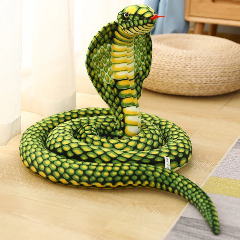 Realistic Cobra Snake Plush Toy Realistic Cobra Snake Plush Toy Furvenzy