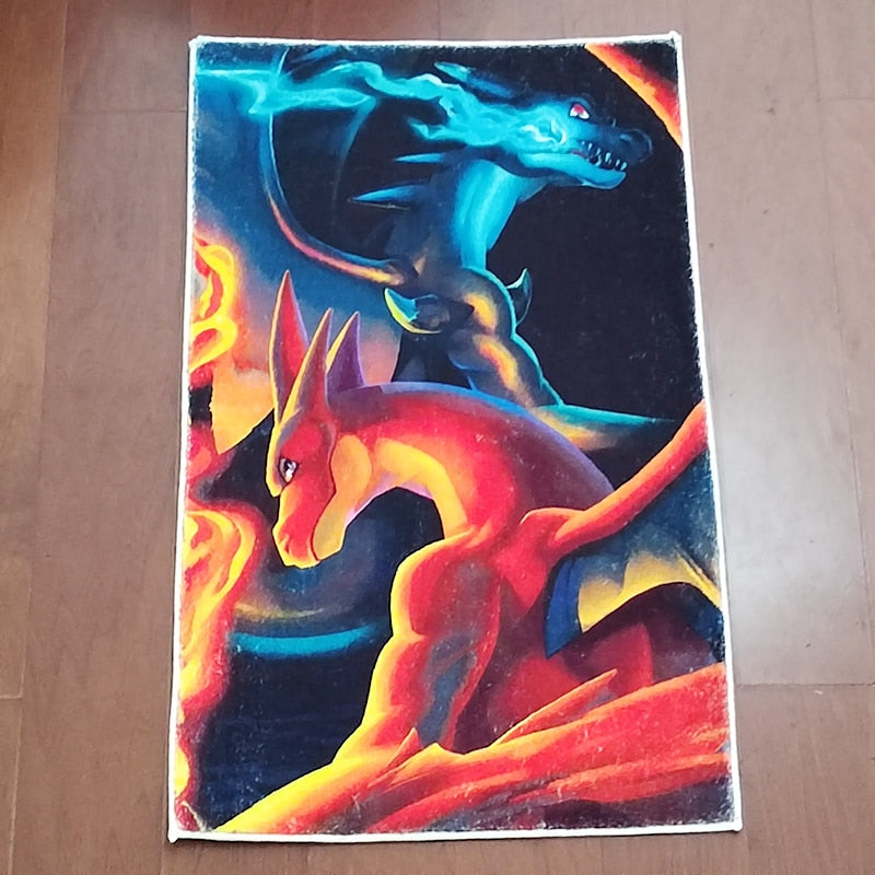 Pokemon Charizard Rug Carpet Pokemon Charizard Rug Carpet Furvenzy pokemon C3 80X50cm