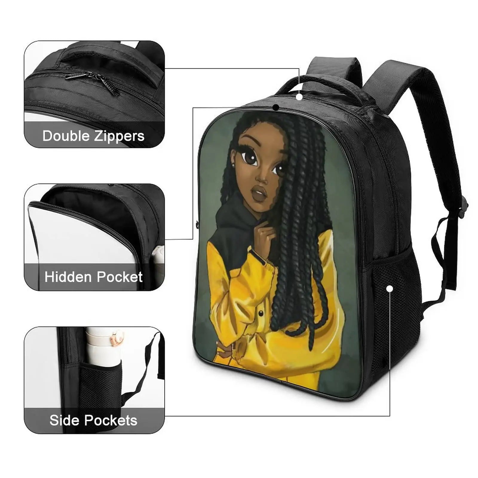 Axolotl Sea Otter Kids Backpack - Kids Toddler School Bag Axolotl Sea Otter Kids Backpack - Kids Toddler School Bag