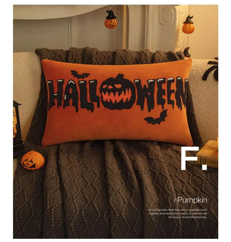 Halloween Cushion Cover Pillowcase Halloween Cushion Cover Pillowcase Furvenzy