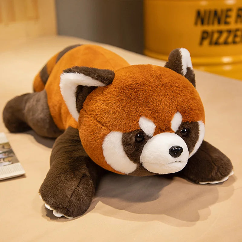 Realistic Red Panda Plushie Realistic Red Panda Plushie Furvenzy Lying 45 cm