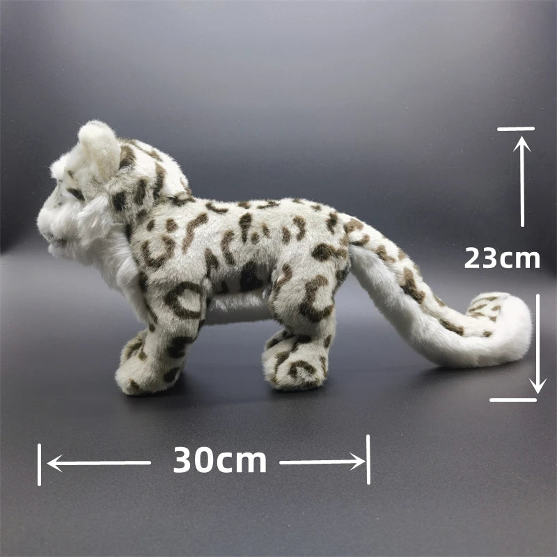 Realistic Snow Leopard Plush Stuffed Toy Realistic Snow Leopard Plush Stuffed Toy Furvenzy Default Title