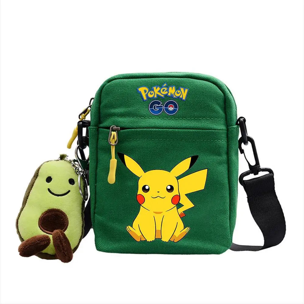 Pokemon Pikachu Canvas Crossbody Bag Pokemon Pikachu Canvas Crossbody Bag - Furvenzy