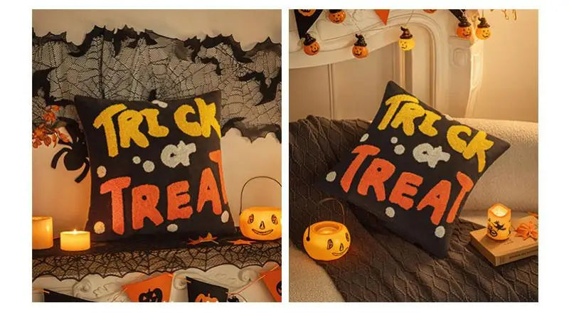 Halloween Cushion Cover Pillowcase Halloween Cushion Cover Pillowcase Furvenzy