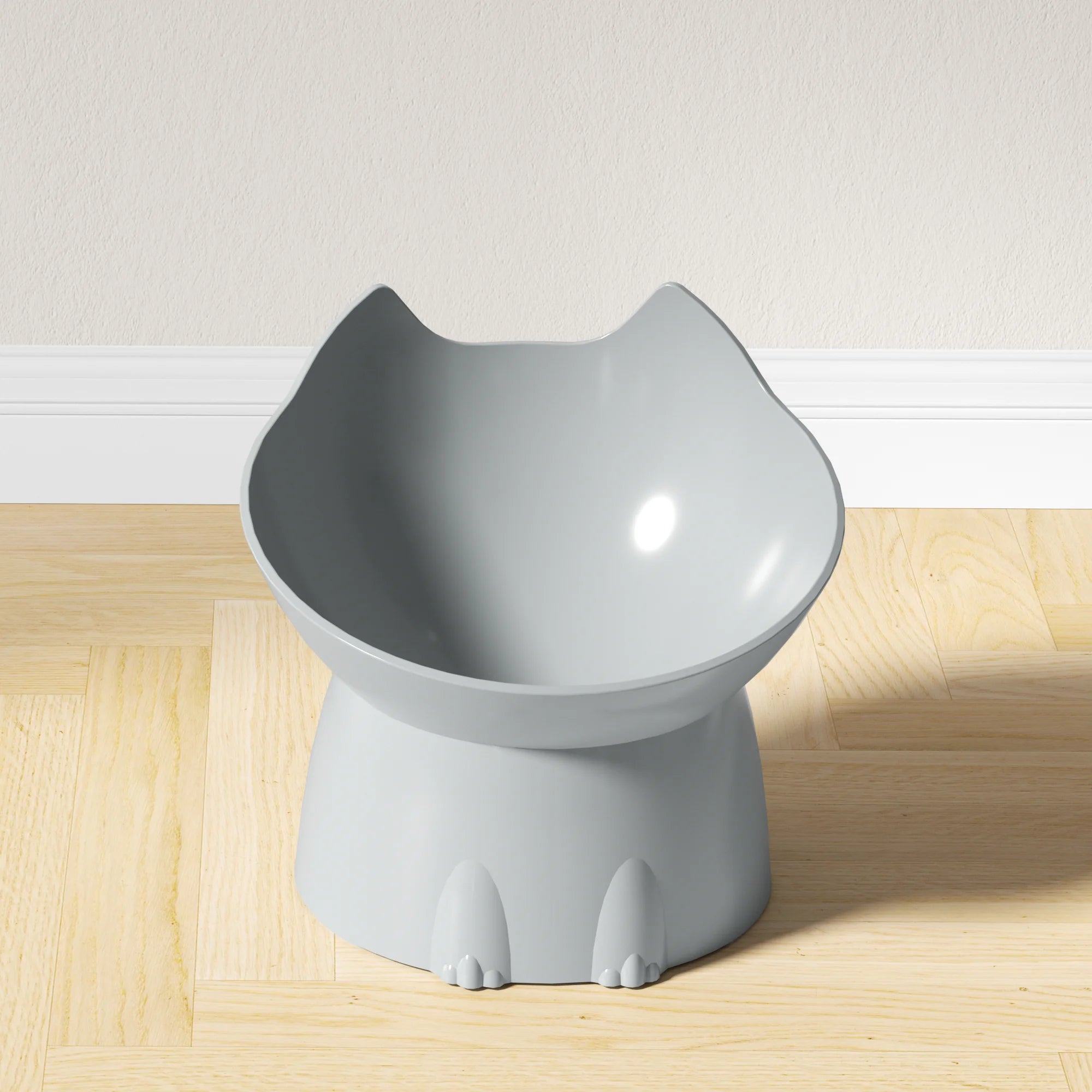 Elevated Cat Bowl Tilted Anti-Tip Feeding Dish Elevated Cat Bowl Tilted Anti-Tip Feeding Dish