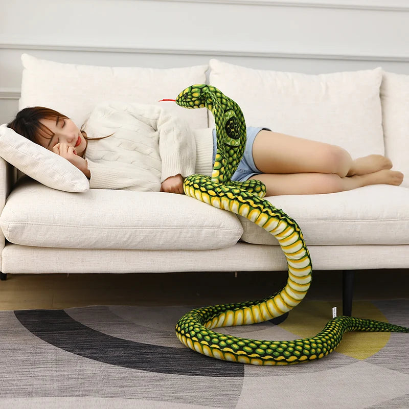 Realistic Cobra Snake Plush Toy Realistic Cobra Snake Plush Toy Furvenzy