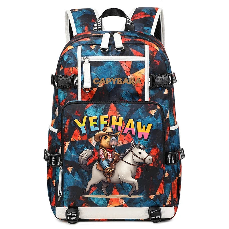 Capybara Backpack – Large Capacity Lightweight Travel School Bag Capybara Backpack – Large Capacity Lightweight Travel School Bag