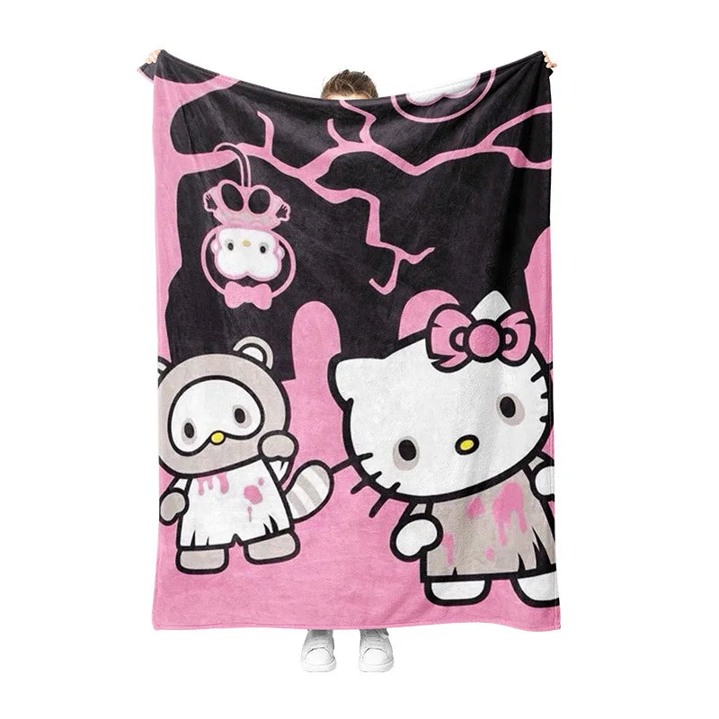 Hello Kitty Halloween Blanket Hello Kitty Halloween Blanket Furvenzy 003 70x100cm