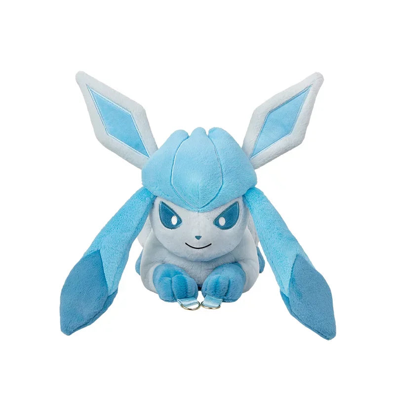 Pokemon Eevee Evolution Plush Crossbody Bag A light blue and white plush toy of Gliscor, a Pokémon character, shown against a plain white background.