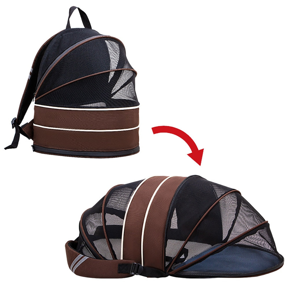 Pet Carrier Backpack Bag for Small Dogs & Cats Pet Carrier Backpack Bag for Small Dogs & Cats Furvenzy Brown