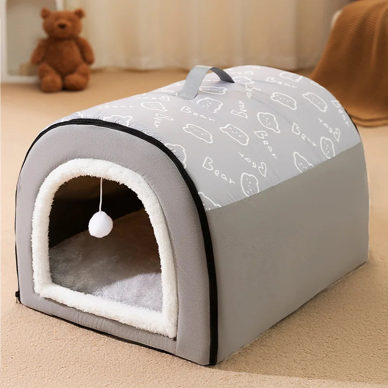 Foldable Dog Cave Bed Foldable Dog Cave Bed Furvenzy 2 S - 35x30x30cm - 1.5 Kg Pet