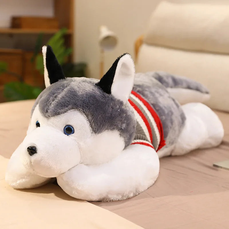 Large Husky Plush Stuffed Toy Large Husky Plush Stuffed Toy Furvenzy 50cm