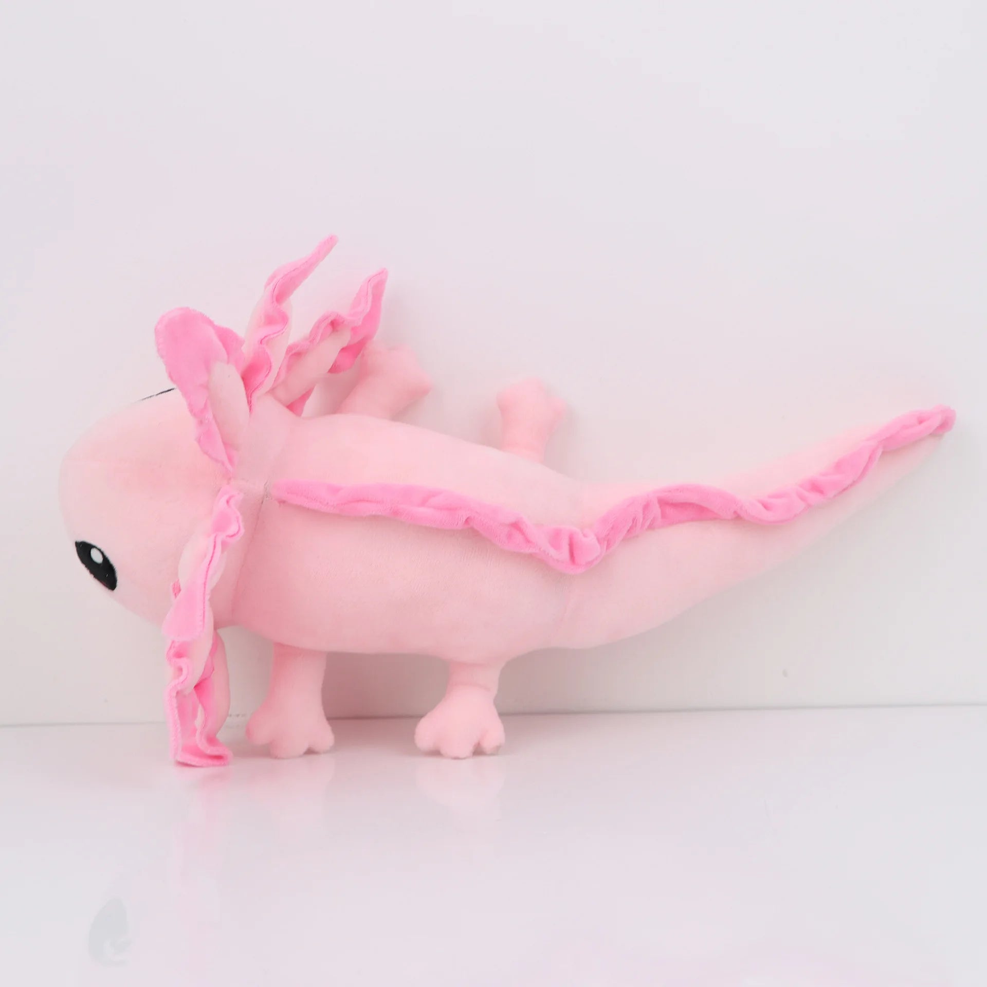 Axolotl Squishmallow Plush Toy – Soft Stuffed Animal Pink axolotl plush toy on a white background