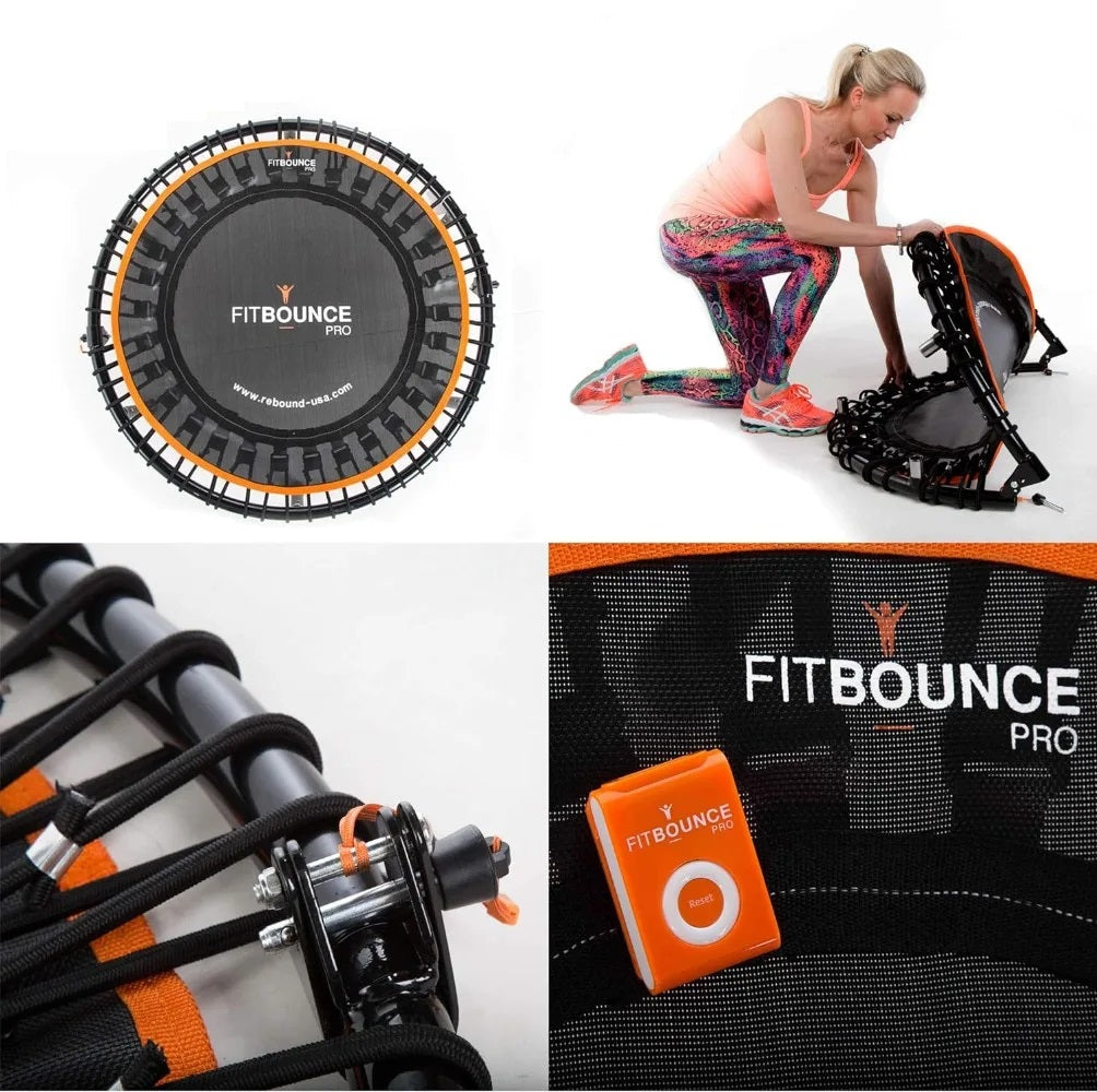 Half Folding Silent Indoor Premium Mini Trampoline Half Folding Silent Indoor Premium Mini Trampoline Furvenzy