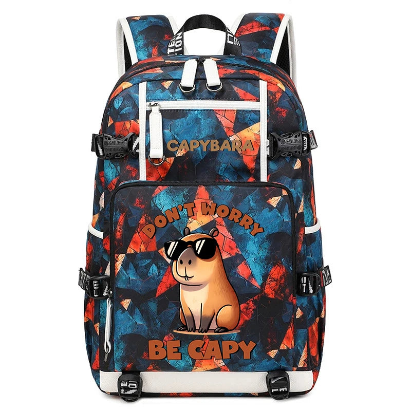 Capybara Backpack – Large Capacity Lightweight Travel School Bag Capybara Backpack – Large Capacity Lightweight Travel School Bag