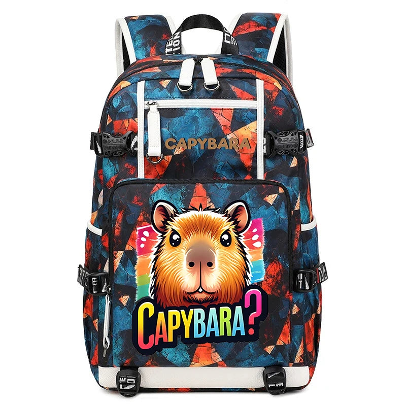 Capybara Backpack – Large Capacity Lightweight Travel School Bag Capybara Backpack – Large Capacity Lightweight Travel School Bag