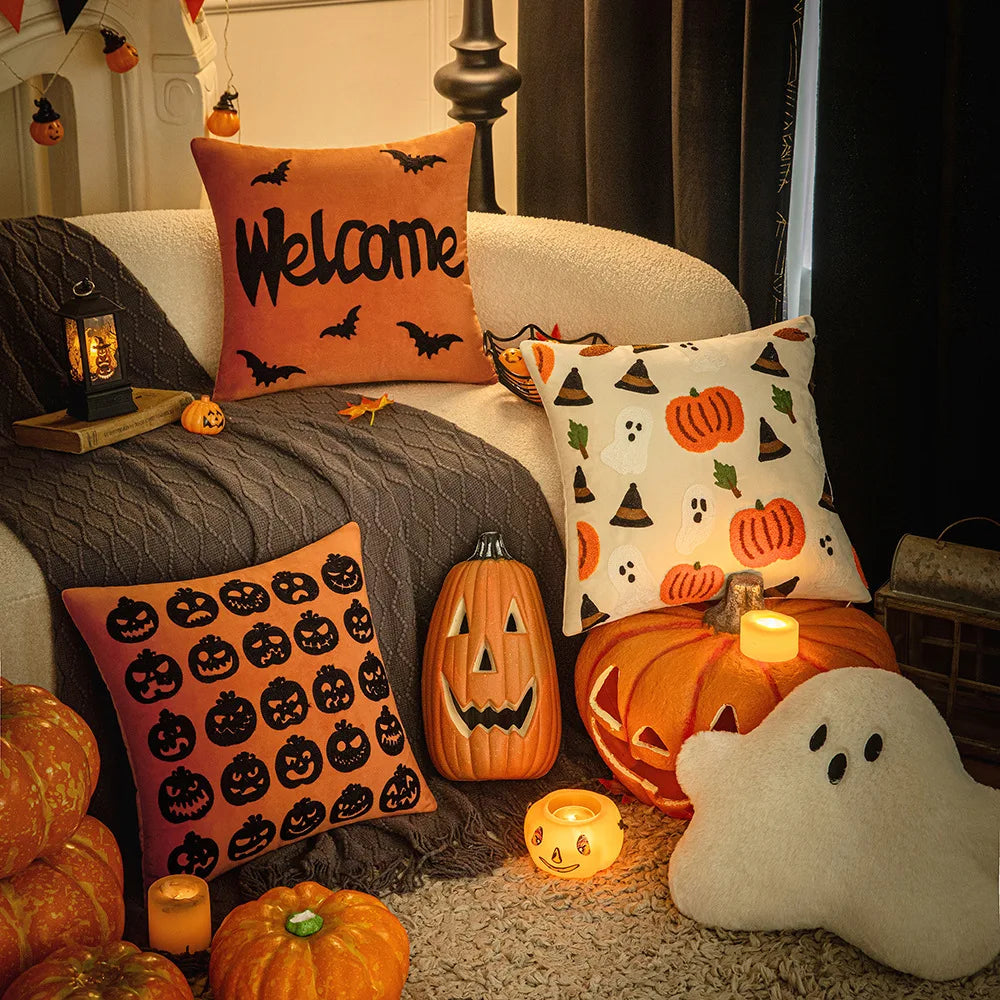 Halloween Cushion Cover Pillowcase Halloween Cushion Cover Pillowcase Furvenzy
