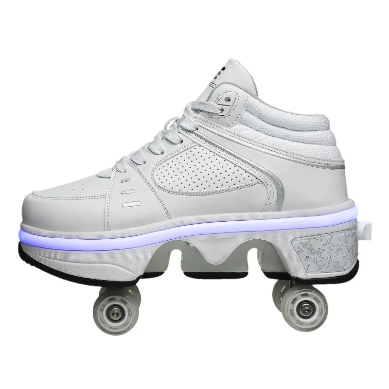 Dual Purpose Roller Skating Deformation Shoes Dual Purpose Roller Skating Deformation Shoes Furvenzy