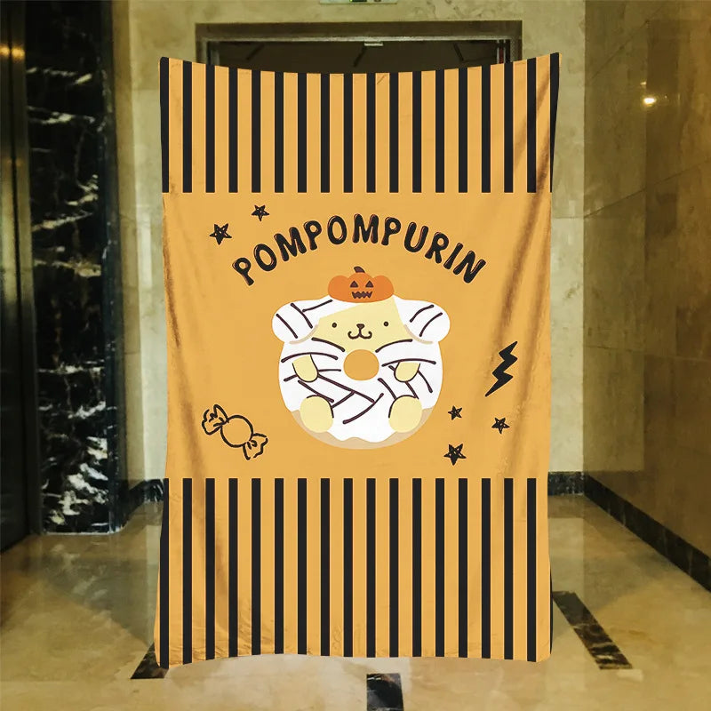 Hello Kitty Halloween Cotton Blanket Hello Kitty Halloween Cotton Blanket Furvenzy 7 75X100cm