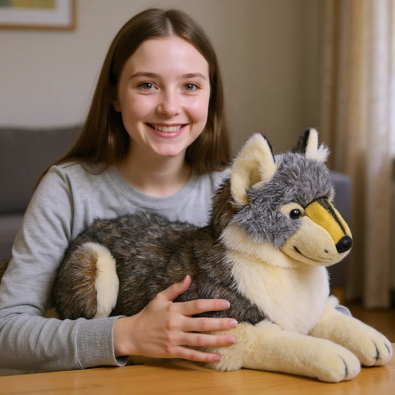 Realistic Wolf Plush Stuffed Toy Realistic Wolf Plush Stuffed Toy