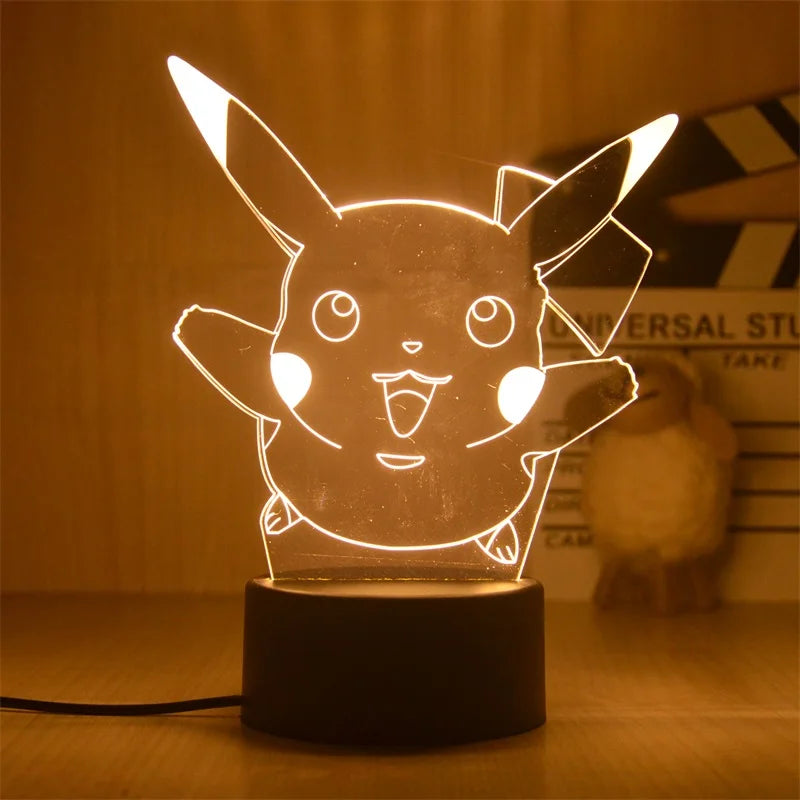 Pokemon Pikachu LED 3D Night Light Pokemon Pikachu LED 3D Night Light Furvenzy