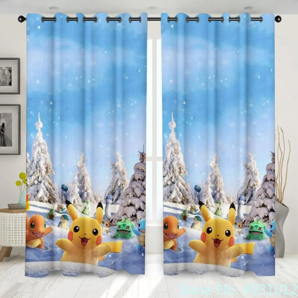 Pokemon Pikachu Curtains Pokemon Pikachu Curtains Furvenzy