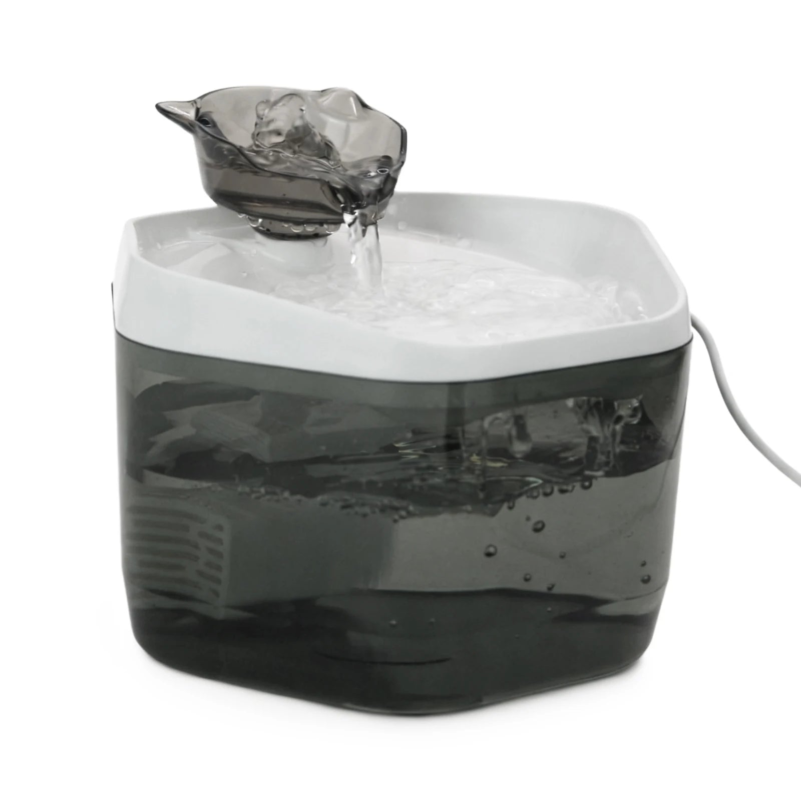 Cat Water Fountain 1.2L USB Pet Drinking Fountain Modern pet water fountain with a sleek design on a white background