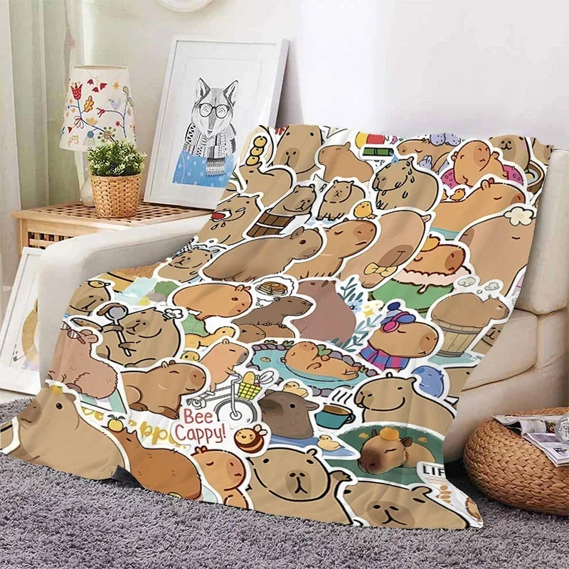 Capybara Warm Sofa Blanket Capybara Warm Sofa Blanket Furvenzy 7 75x90CM30x35inch