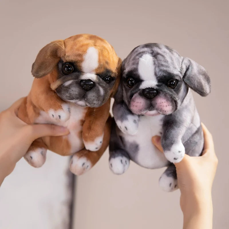 Realistic Poodle & Pug Puppy Plush Stuffed Toy Realistic Poodle & Pug Puppy Plush Stuffed Toy