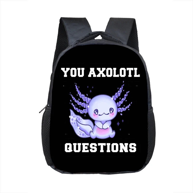 Axolotl Sea Otter Kids Backpack - Kids Toddler School Bag Axolotl Sea Otter Kids Backpack - Kids Toddler School Bag