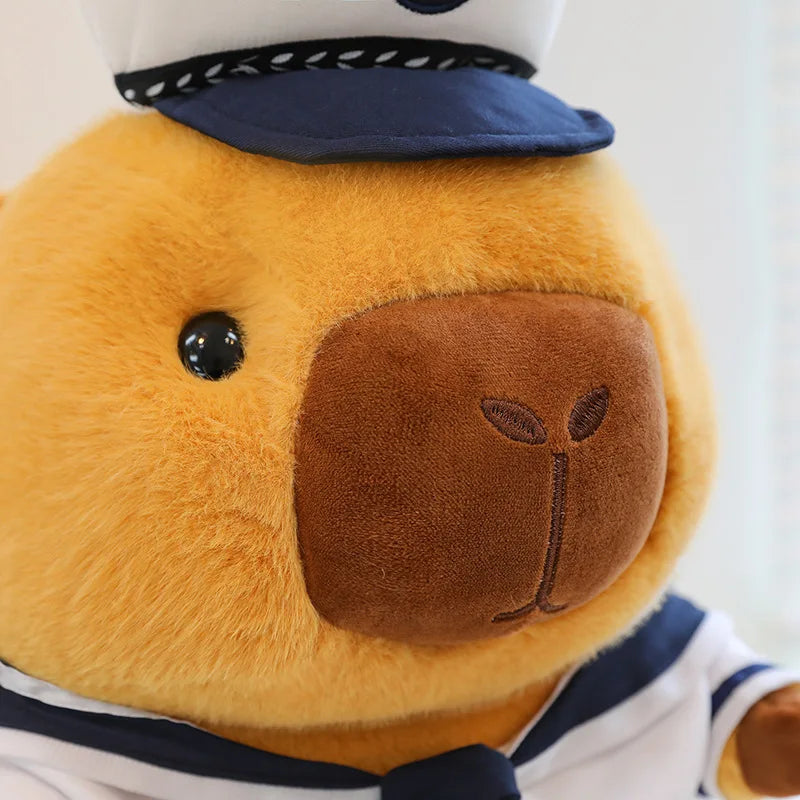 Capybara Navy Sailor Squishmallow Capybara Navy Sailor Squishmallow Furvenzy