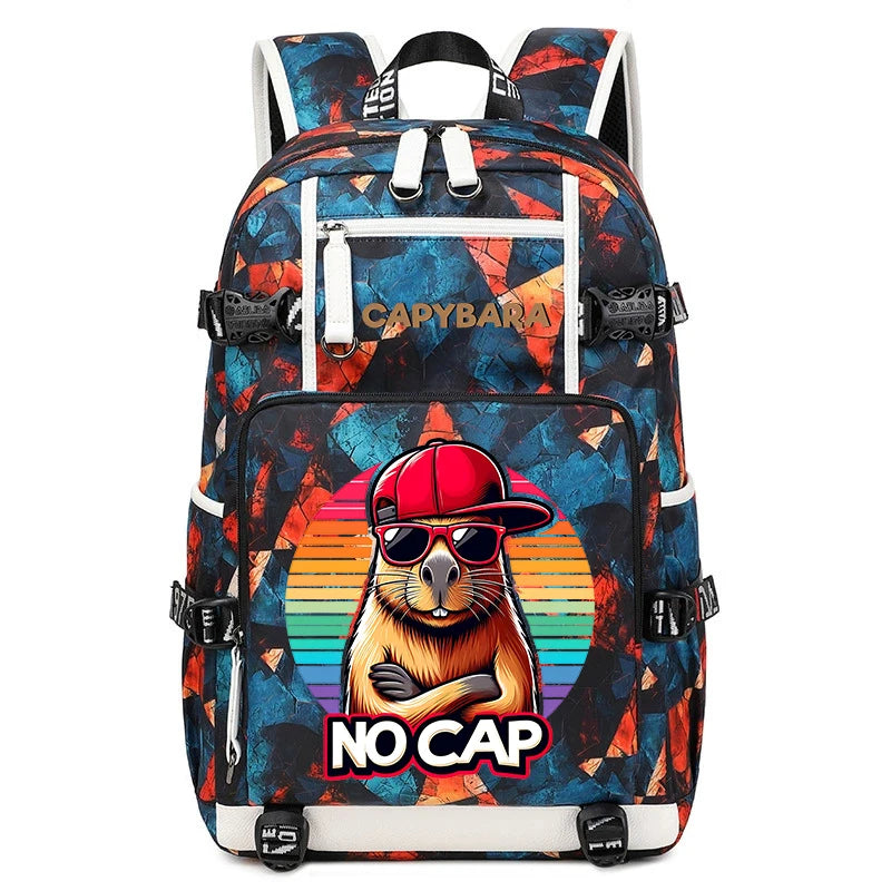 Capybara Backpack – Large Capacity Lightweight Travel School Bag Capybara Backpack – Large Capacity Lightweight Travel School Bag