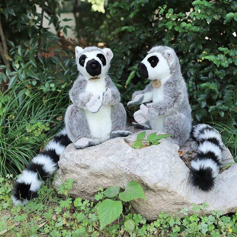 Realistic Lemur Plush Animal Toy Realistic Lemur Plush Animal Toy Furvenzy