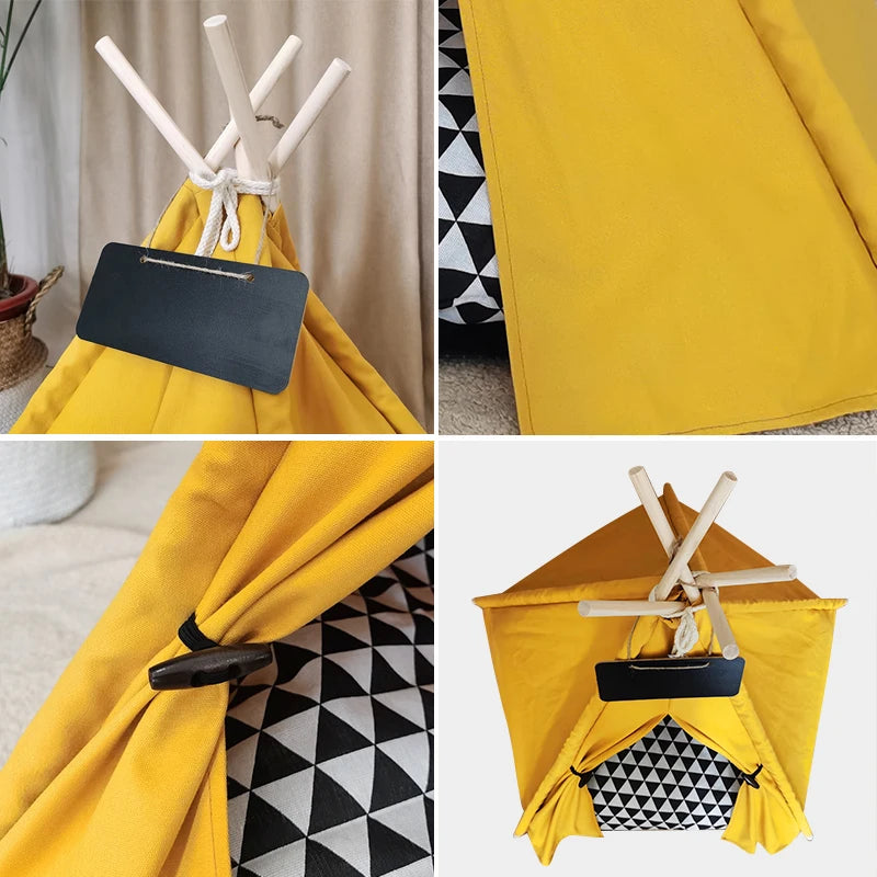 Pet Teepee Dog Bed Tent House Pet Teepee Dog Bed Tent House Furvenzy