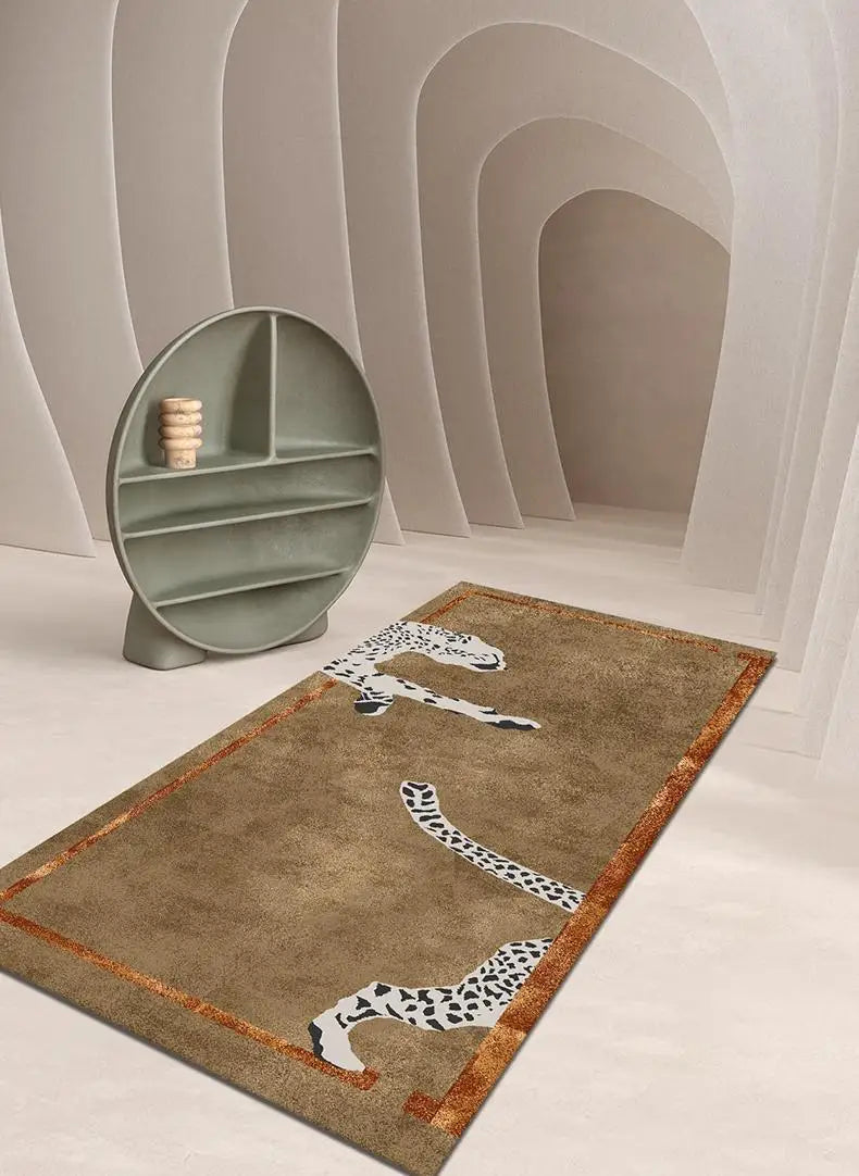 Leopard Print Luxury Rug Carpet Leopard Print Luxury Rug Carpet Furvenzy