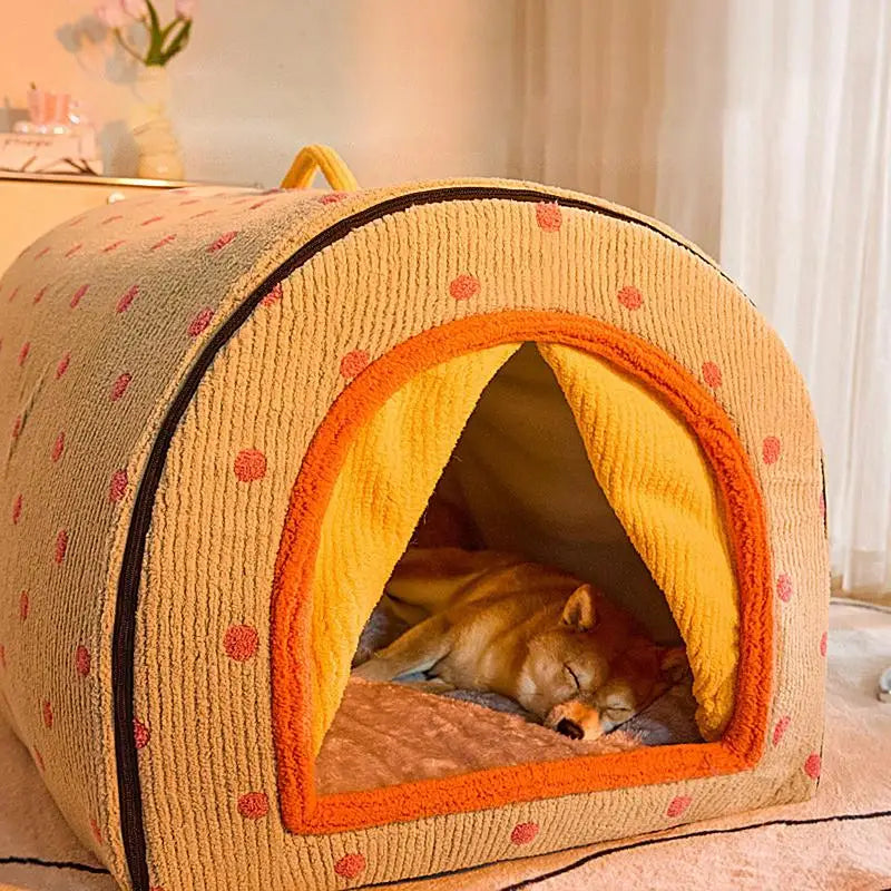Enclosed Dog Cat Bed House Enclosed Dog Cat Bed House Furvenzy