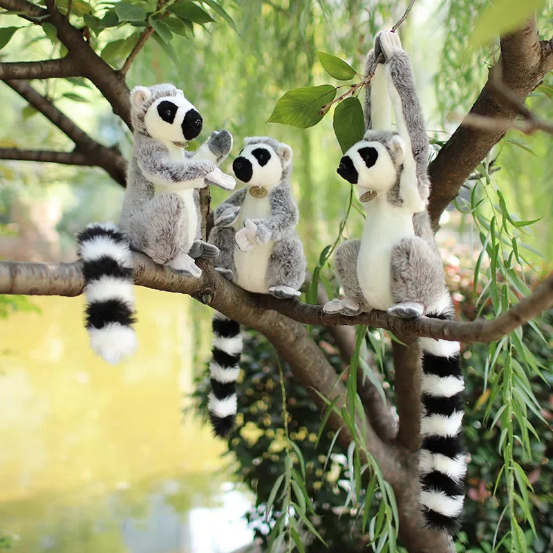 Realistic Lemur Plush Animal Toy Realistic Lemur Plush Animal Toy Furvenzy