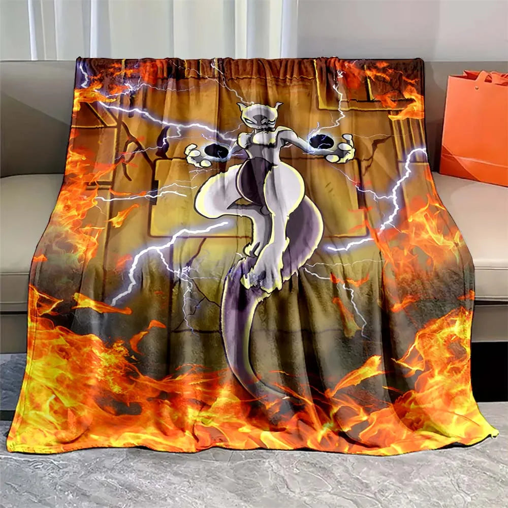 Mewtwo Pokemon Flannel Blanket Mewtwo Pokemon Flannel Blanket Furvenzy