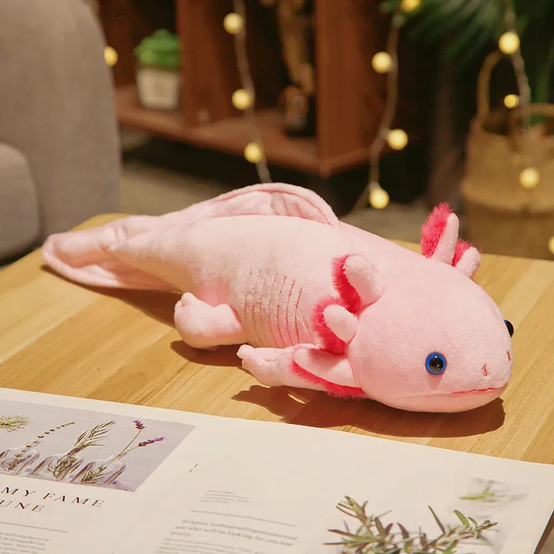 Stuffed Axolotl Salamander Plush Stuffed Axolotl Salamander Plush Furvenzy Pink 45cm