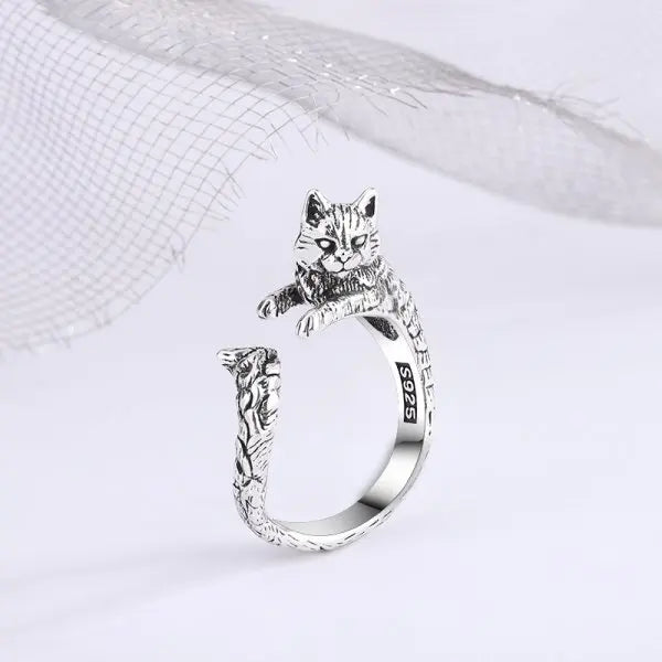 Artistic Frog & Toad Statement Ring – Retro Silver-Tone Adjustable Unisex Jewelry Artistic Frog & Toad Statement Ring – Retro Silver-Tone Adjustable Unisex Jewelry