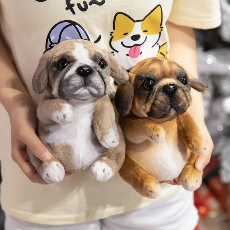 Realistic Poodle & Pug Puppy Plush Stuffed Toy Realistic Poodle & Pug Puppy Plush Stuffed Toy