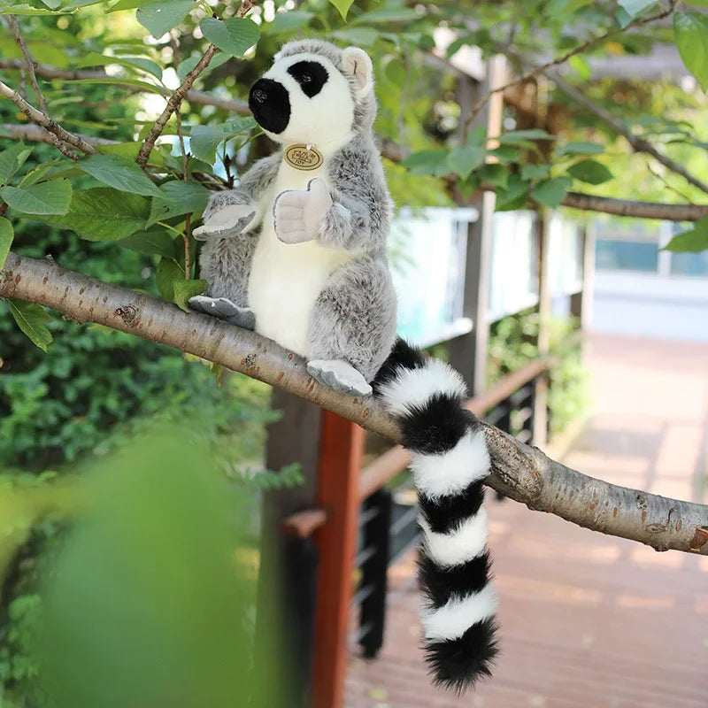 Realistic Lemur Plush Animal Toy Realistic Lemur Plush Animal Toy Furvenzy