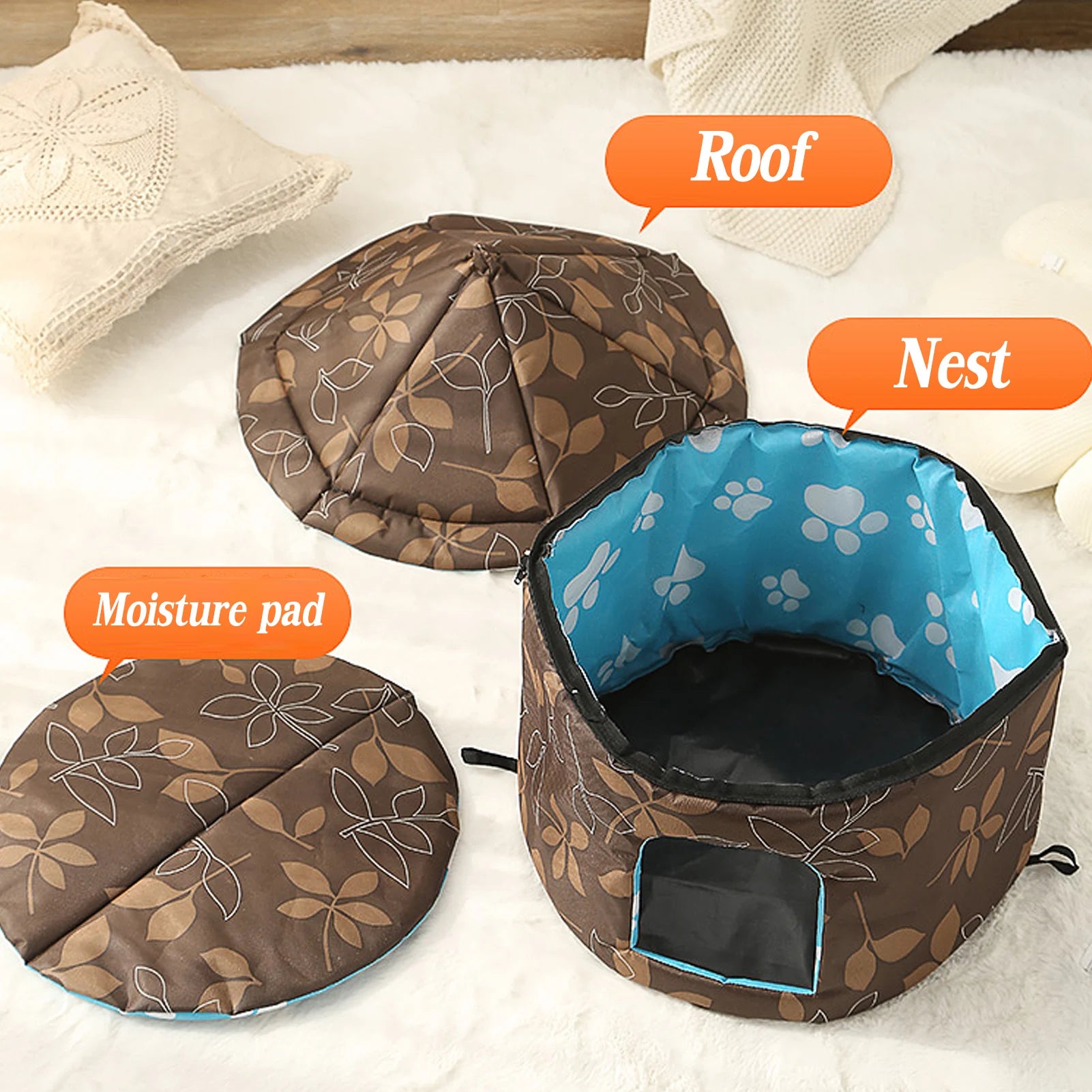 Pet Dog House Foldable Bed Pet Dog House Foldable Bed Furvenzy