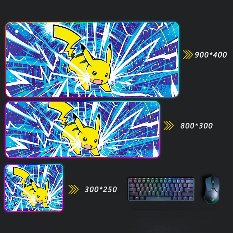 Pokemon Pikachu LED Mousepad Pokemon Pikachu LED Mousepad Furvenzy 14 350x250x30mm