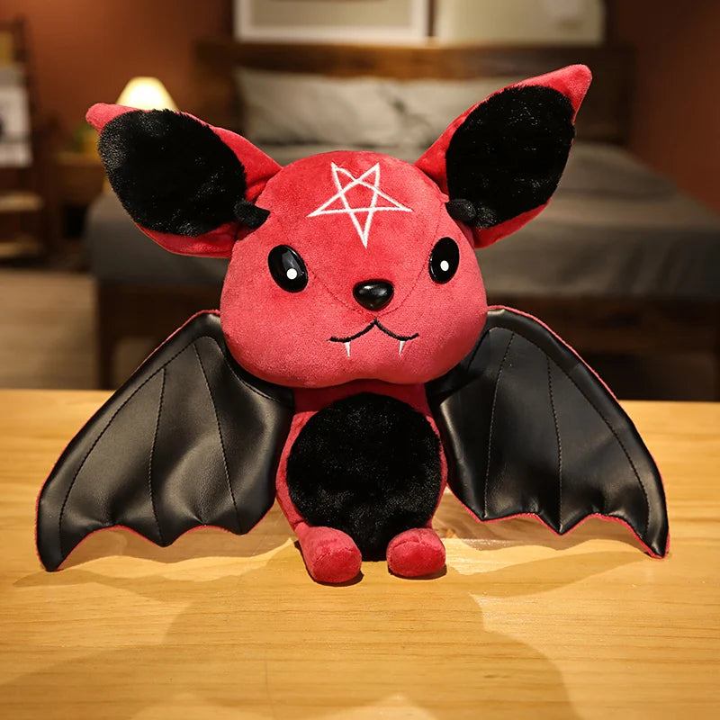 Halloween Stuffed Animal Vampire Plush Bat Toy Halloween Stuffed Animal Vampire Plush Bat Toy Furvenzy Red 30cm