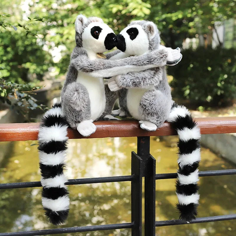 Realistic Lemur Plush Animal Toy Realistic Lemur Plush Animal Toy Furvenzy