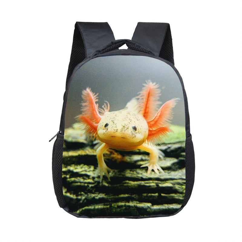 Axolotl Sea Otter Kids Backpack - Kids Toddler School Bag Axolotl Sea Otter Kids Backpack - Kids Toddler School Bag